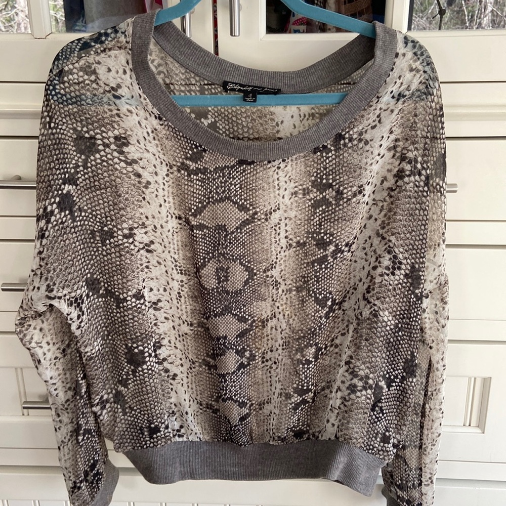 Sheer sweater top